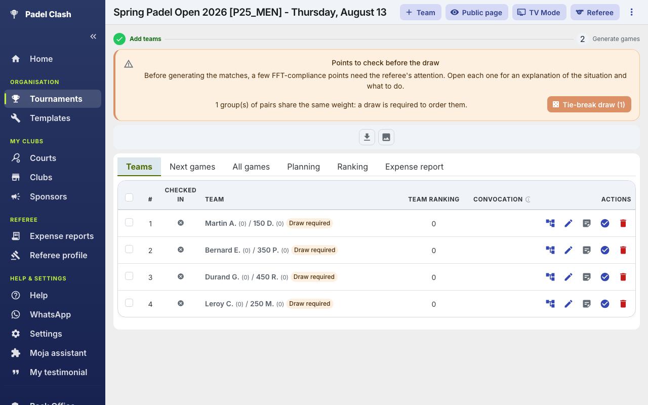 Online signups with waitlist